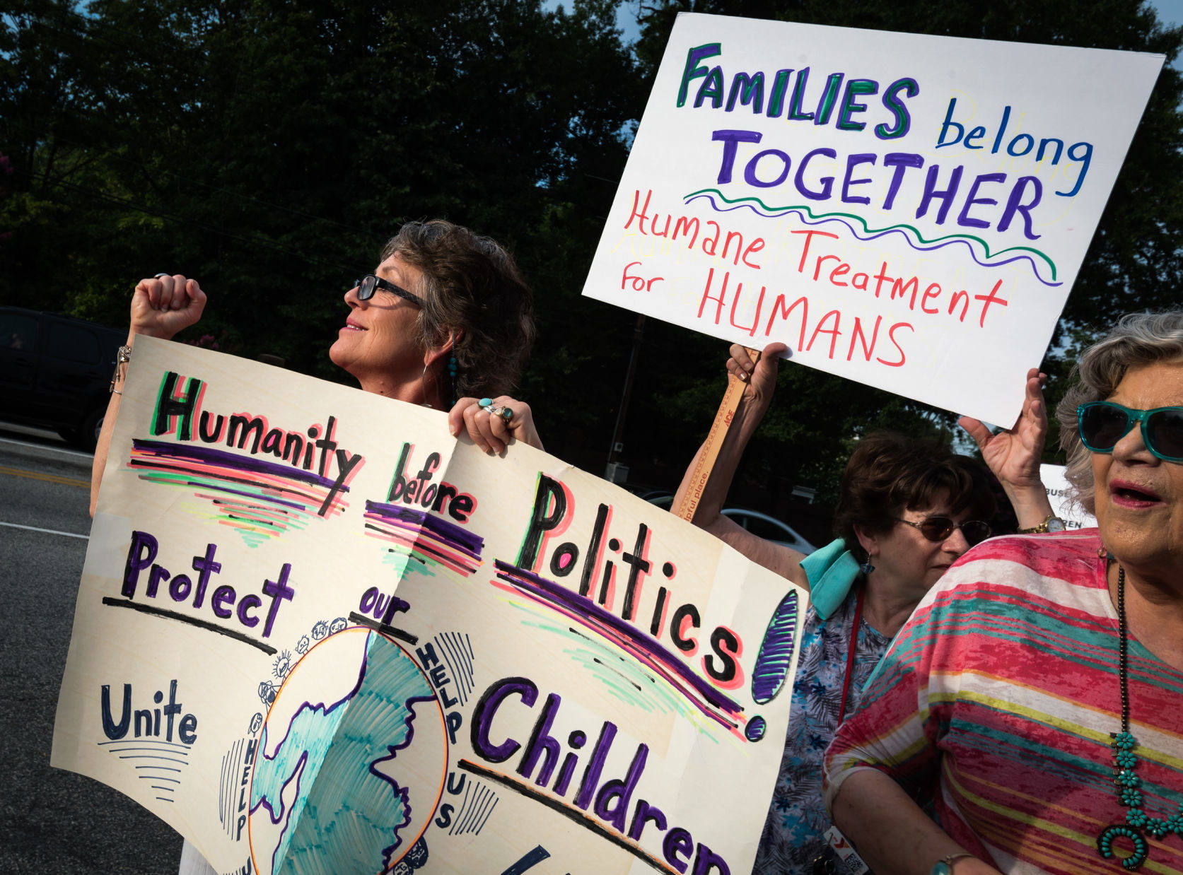 Winston-Salem's Lights for Liberty Vigil for Migrants